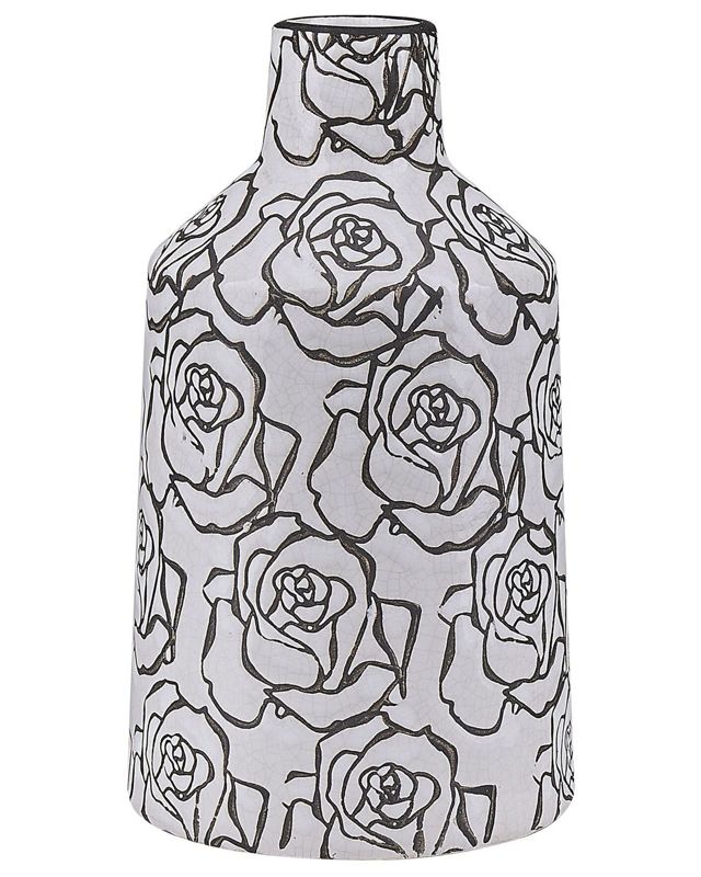 Alinda keramik vase til blomster, hvid, 1 stk.
