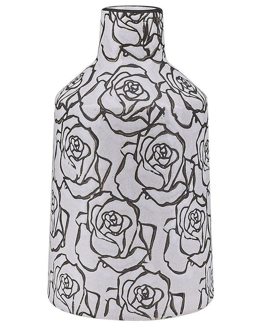 Alinda keramik vase til blomster, hvid, 1 stk.