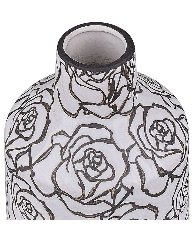 Alinda keramik vase til blomster, hvid, 1 stk.
