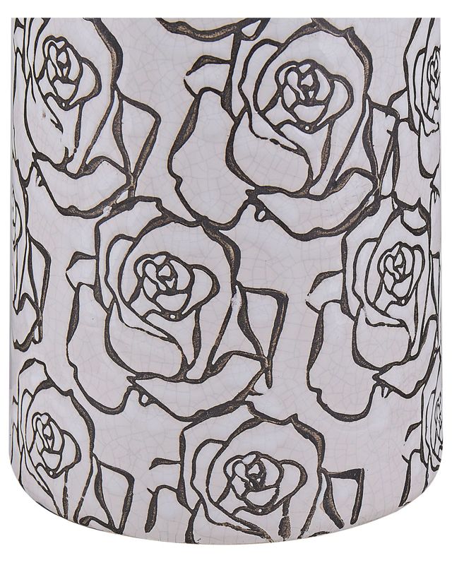 Alinda keramik vase til blomster, hvid, 1 stk.