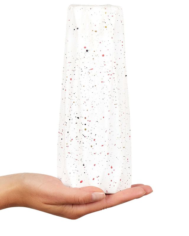 Amaliada keramik vase til blomster, hvid, 1 stk.