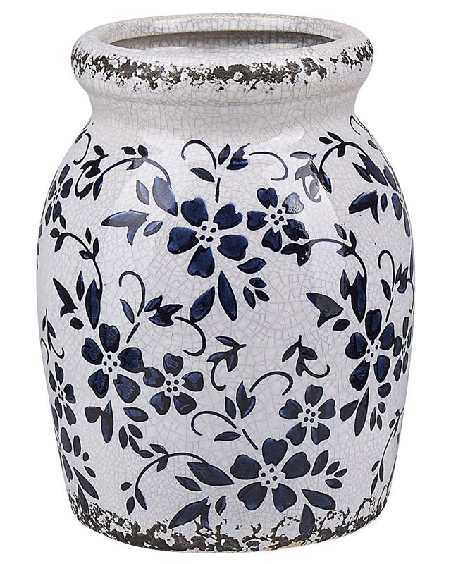 Amida keramik vase til blomster i hvid, 1 stk.