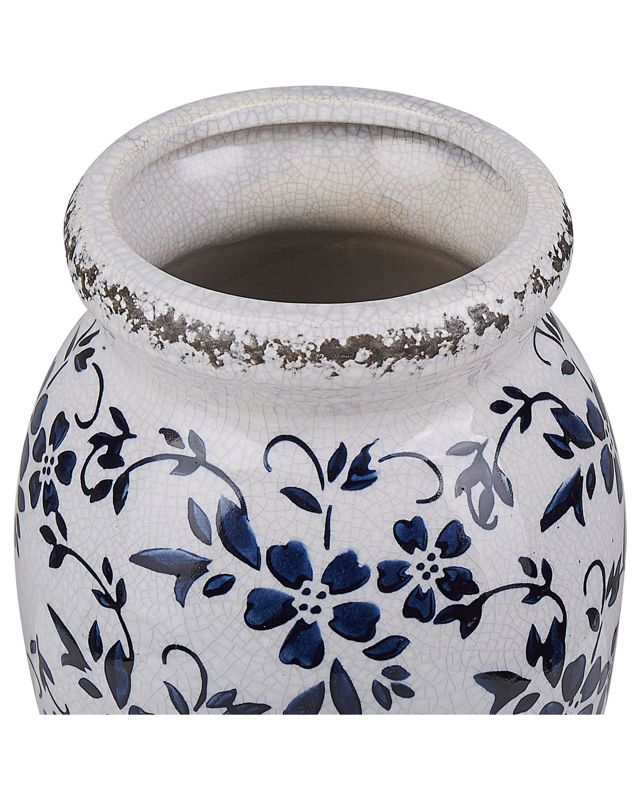 Amida keramik vase til blomster i hvid, 1 stk.