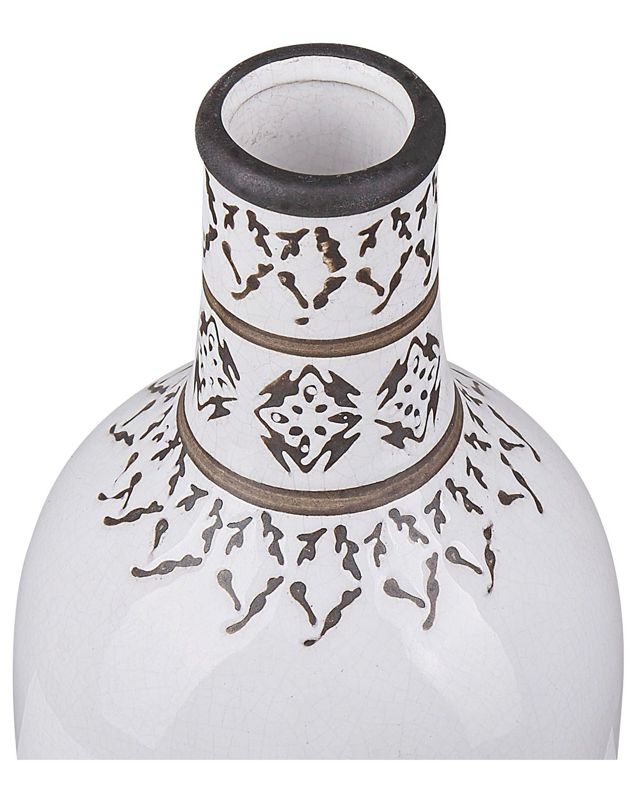 Ankon keramikvase til blomster, hvid, 1 stk.