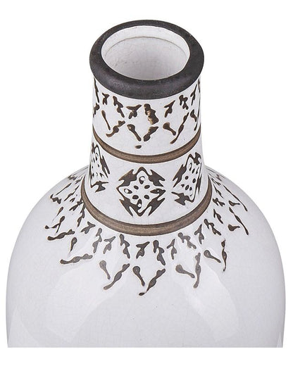 Ankon keramikvase til blomster, hvid, 1 stk.