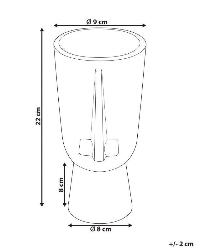 Artemis keramik vase til blomster sort 1 stk.