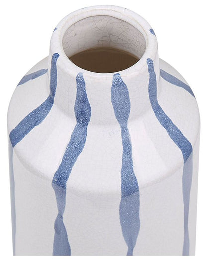 Assus keramikvase til blomster, hvid, 1 stk.