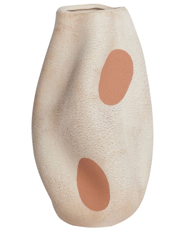 Batoidea keramisk vase til blomster i lys beige, 1 stk.