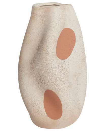 Batoidea keramisk vase til blomster i lys beige, 1 stk.