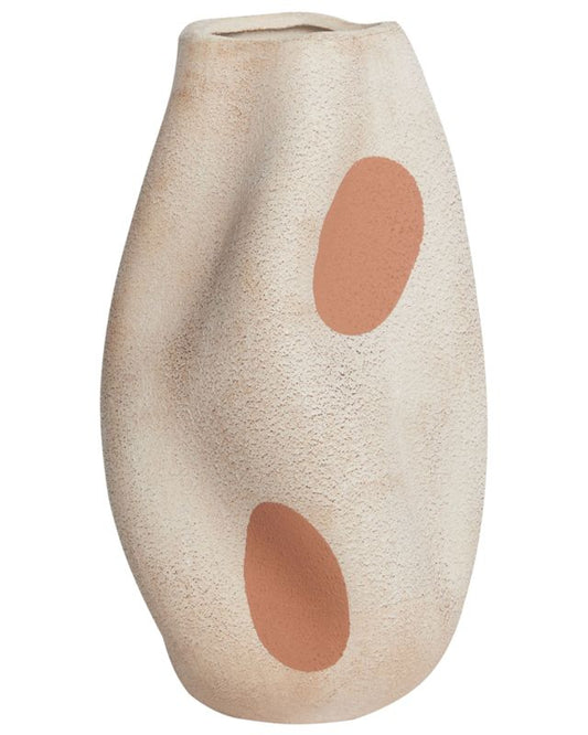 Batoidea keramisk vase til blomster i lys beige, 1 stk.