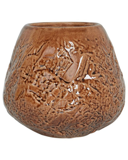 Betta keramikvase til blomster i brun, 1 stk.