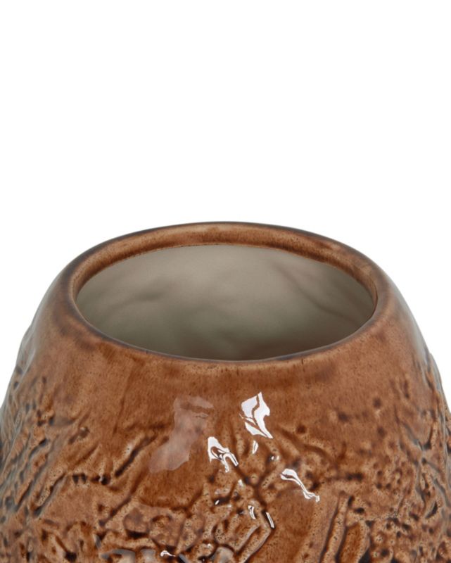 Betta keramikvase til blomster i brun, 1 stk.