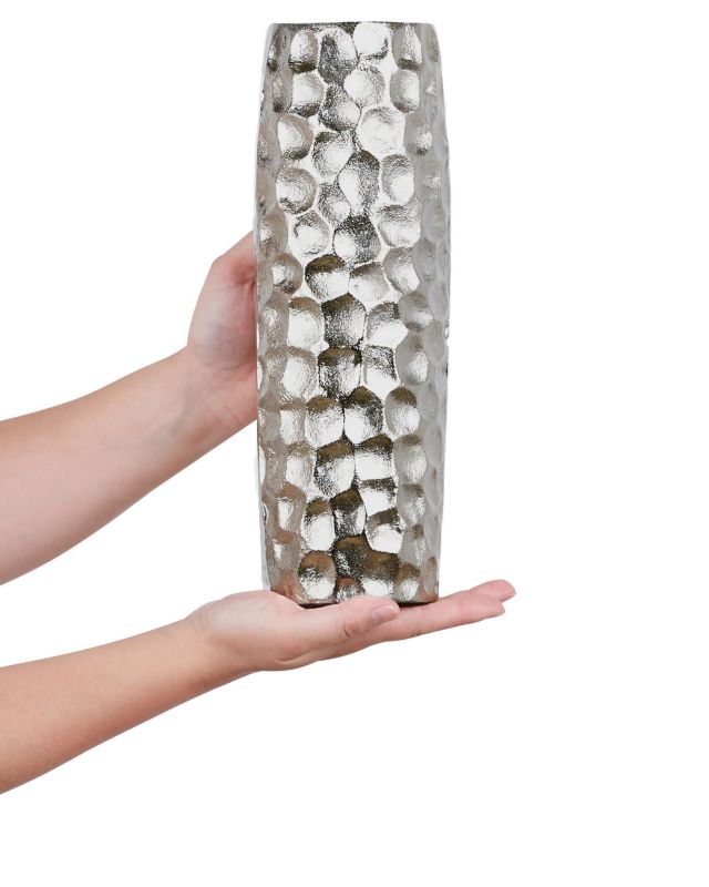 Calakmul metal vase sølv 1 stk.