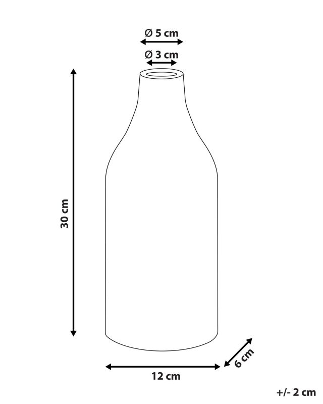 Callipolis keramik vase til blomster i blå, 1 stk.