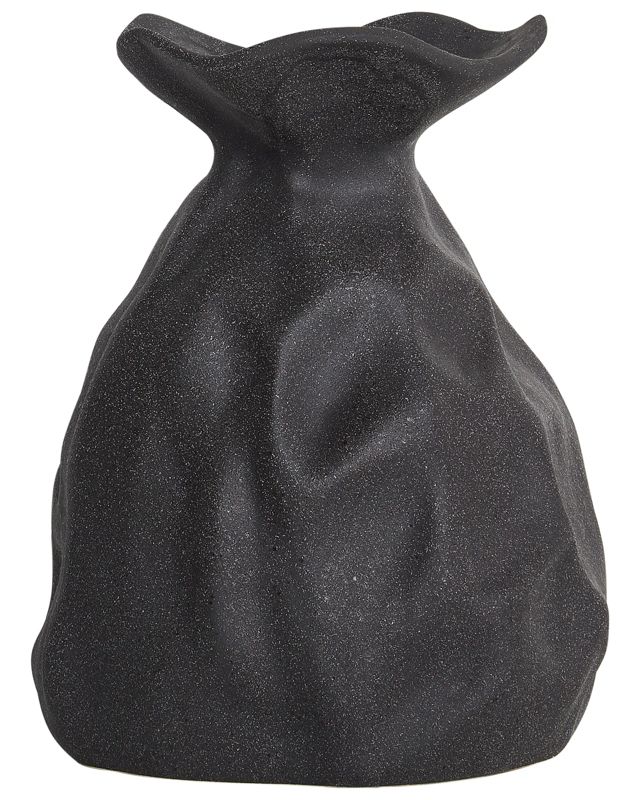 Coontail keramik vase til blomster, sort, 1 stk.