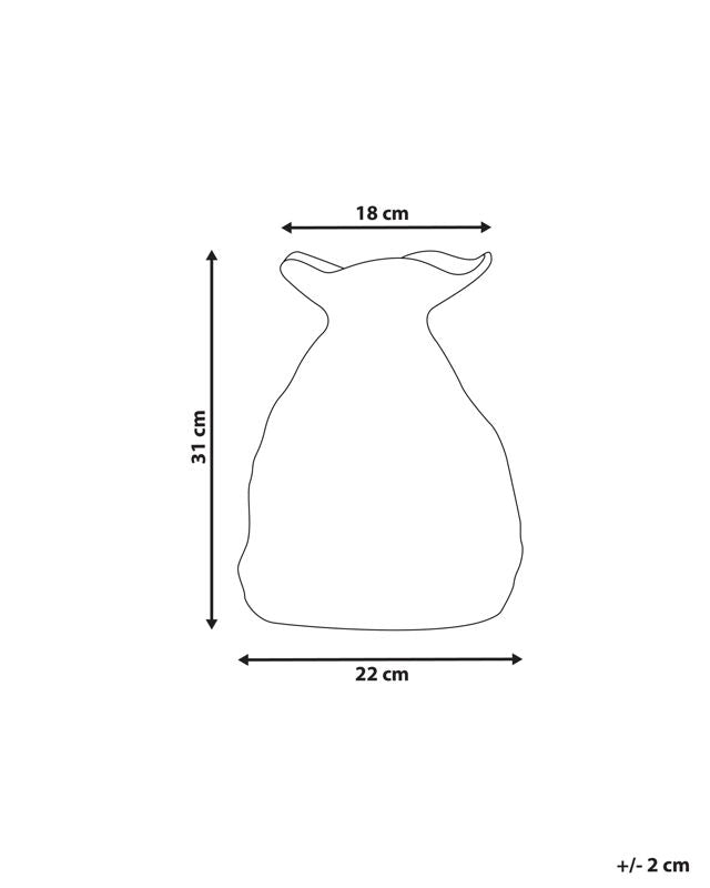 Coontail keramik vase til blomster, sort, 1 stk.