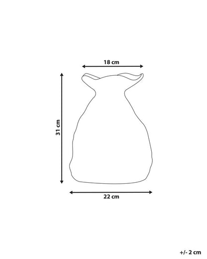 Coontail keramik vase til blomster, sort, 1 stk.