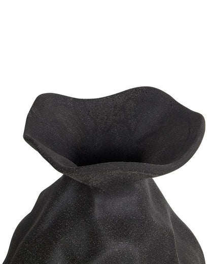 Coontail keramik vase til blomster, sort, 1 stk.
