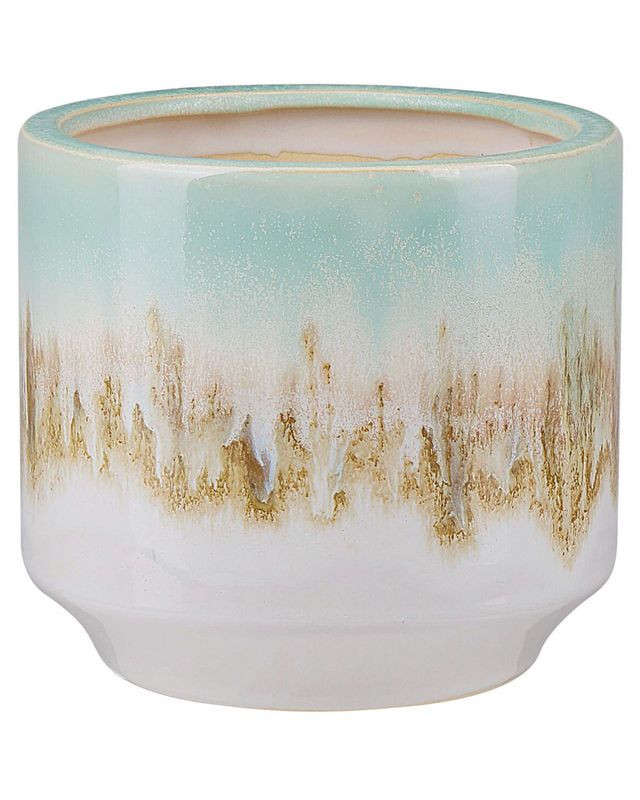 Cyme keramik vase i mintgrøn til blomster, 1 stk.
