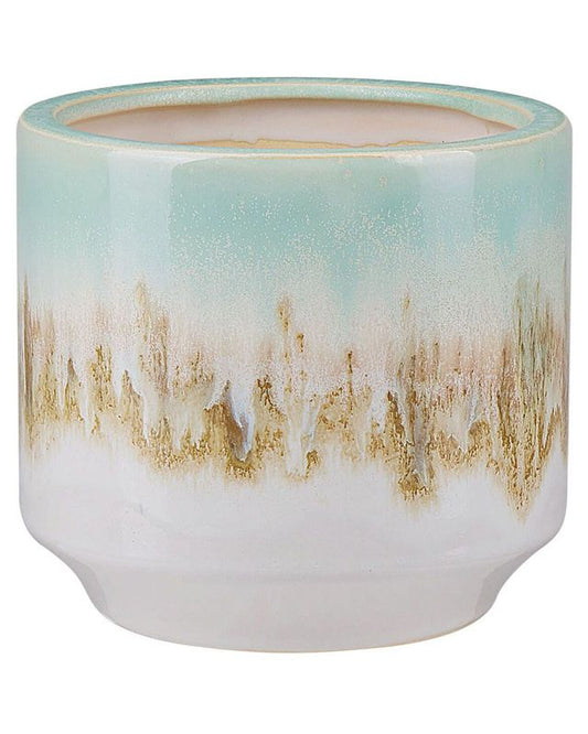 Cyme keramik vase i mintgrøn til blomster, 1 stk.