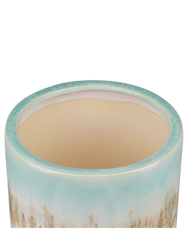 Cyme keramik vase i mintgrøn til blomster, 1 stk.