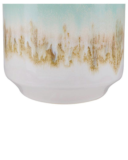 Cyme keramik vase i mintgrøn til blomster, 1 stk.