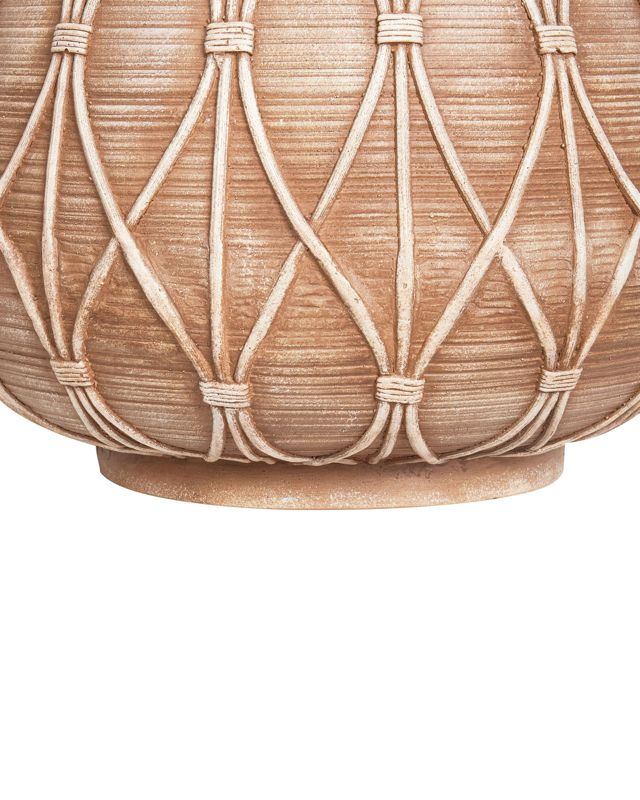 Domokos keramik vase i lys brun, 1 stk.