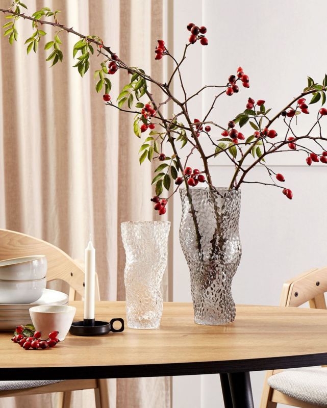 Elatos glasvase til blomster, transparent, 1 stk.