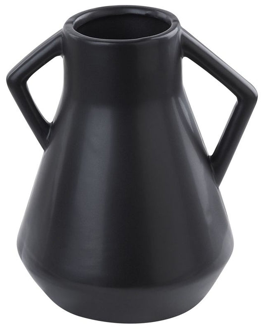 Fermi keramik vase til blomster, sort, 1 stk.
