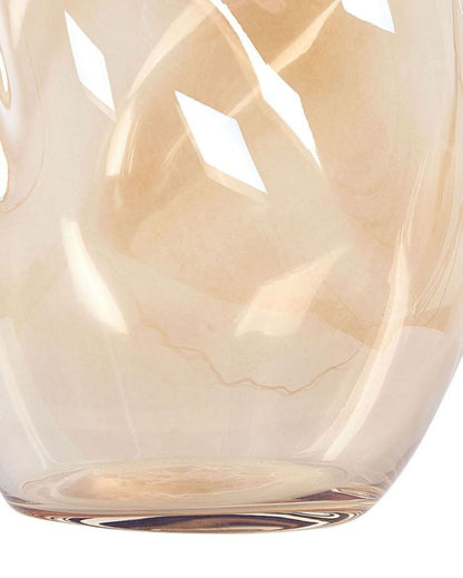Gerakini vase til blomster i glas, orange, 1 stk.