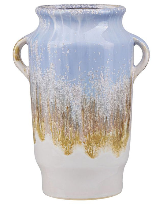 Gerrha keramik vase til blomster i blå - 1 stk.