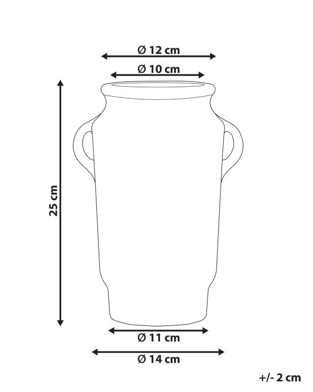Gerrha keramik vase til blomster i blå - 1 stk.