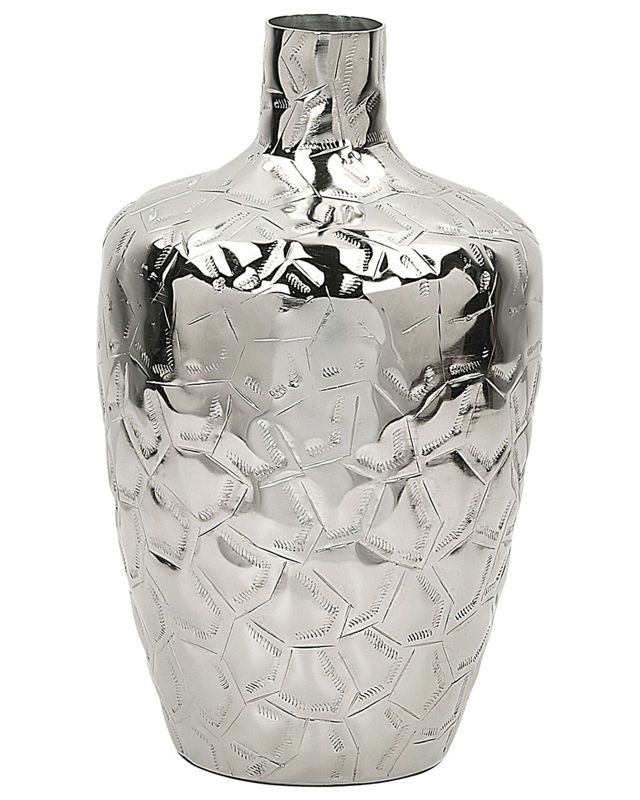 Inshas metalvase i sølv til blomster, 1 stk.