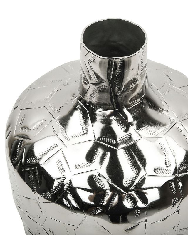 Inshas Metal sølv vase til blomster, 1 stk.