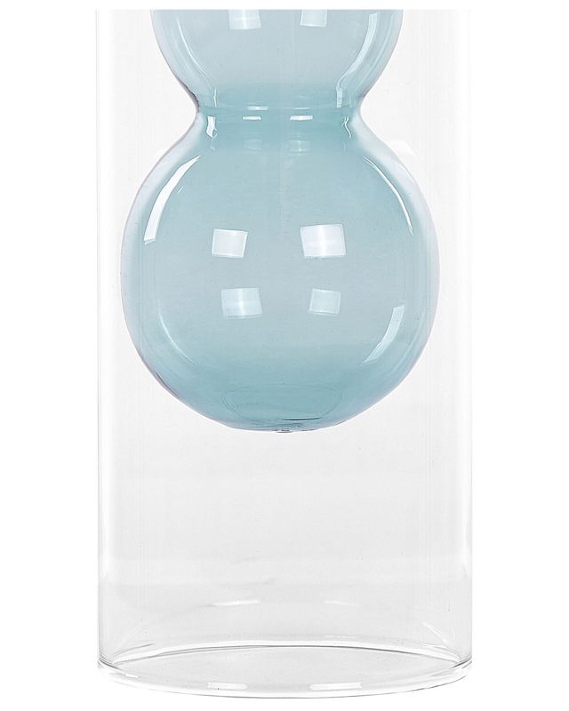 Kalochi vase til blomster i turkis glas, 1 stk.