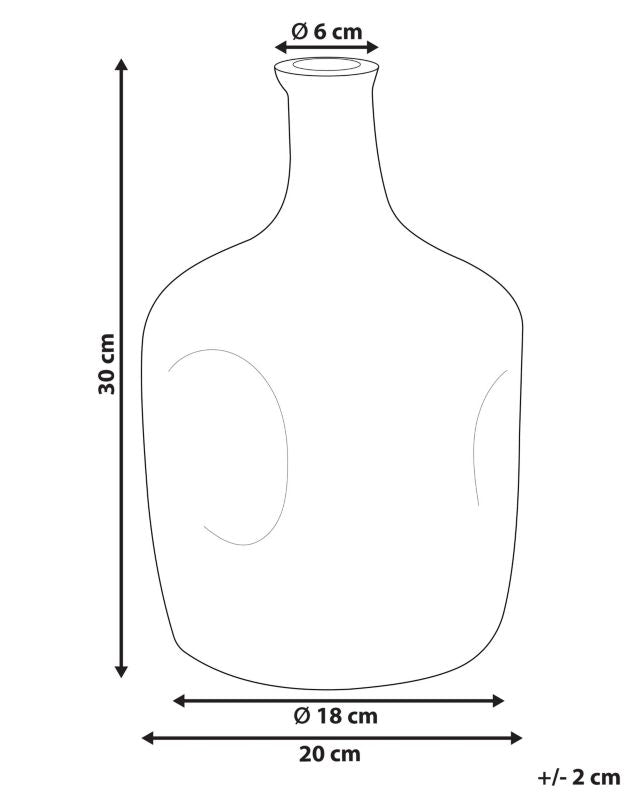Kerala vase til blomster i olivengrønt glas, 1 stk.