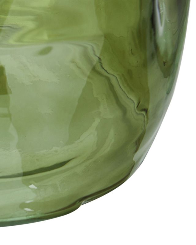 Kerala vase til blomster i olivengrønt glas, 1 stk.