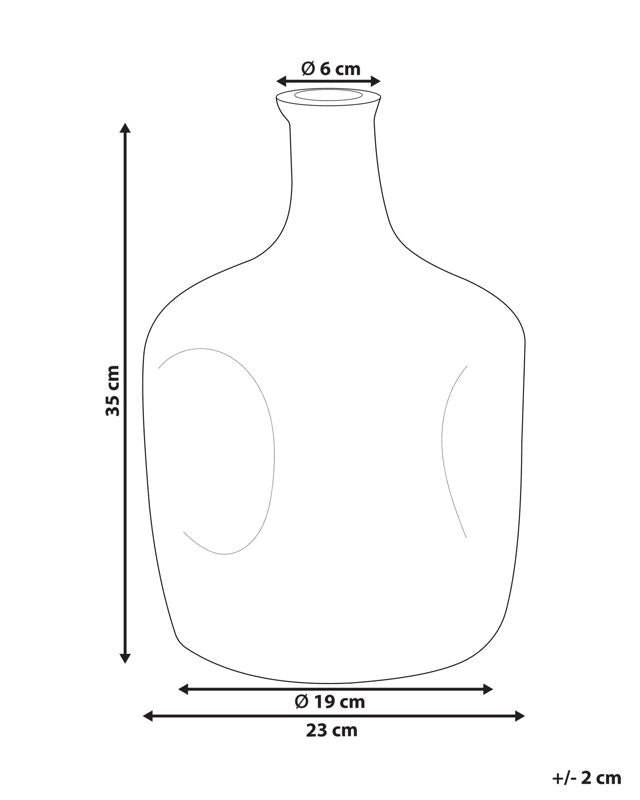 Kerala vase til blomster i olivengrønt glas, 1 stk.