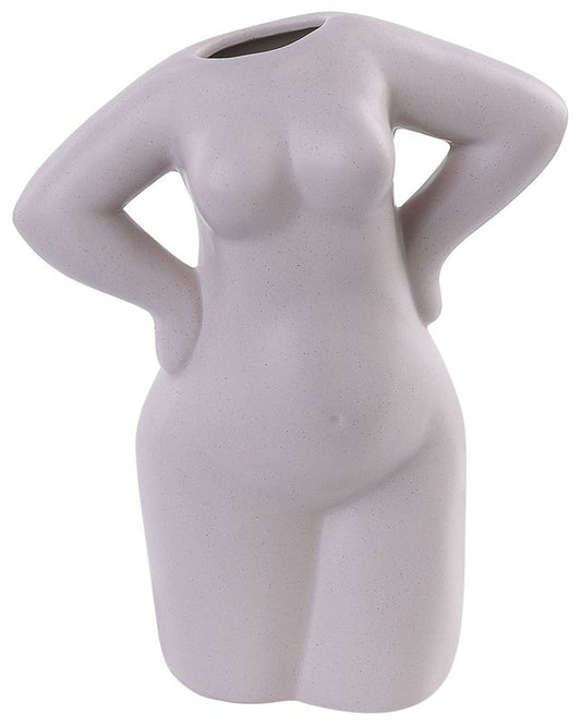 Kilkis keramik vase til blomster i beige, 1 stk.