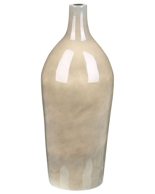 Leganes keramisk vase i beige-grå – 1 stk.