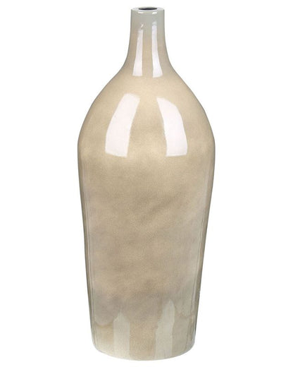 Leganes keramisk vase i beige-grå – 1 stk.
