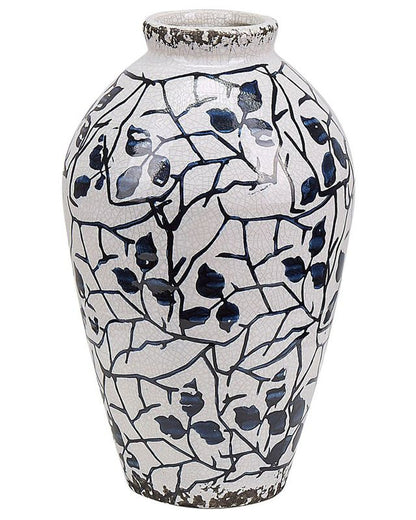 Mallia keramik vase til blomster i hvid, 1 stk.