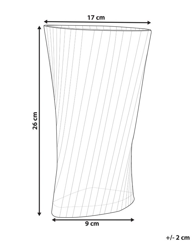 Marpissa vase til blomster i mørkegrønt glas, 1 stk.