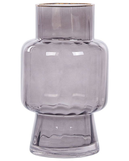 Megalo vase til blomster, gråt glas, 1 stk.