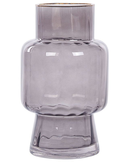 Megalo vase til blomster, gråt glas, 1 stk.
