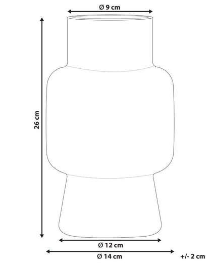 Megalo vase til blomster, gråt glas, 1 stk.