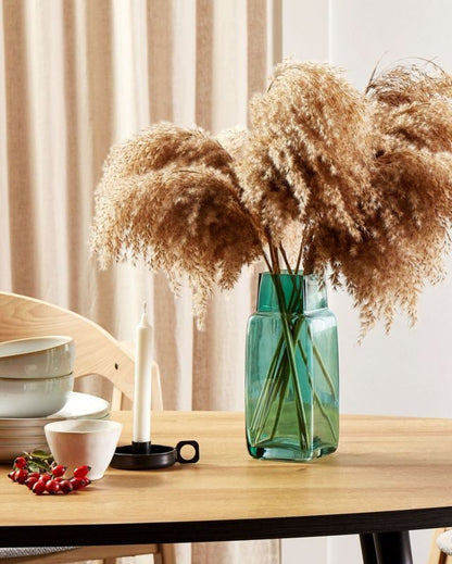 Merbaka vase til blomster i smaragdgrønt glas, 1 stk.