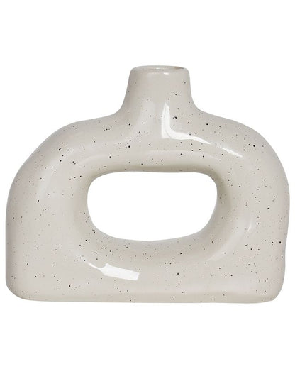 Mooneye keramik vase i knækket hvid, 1 stk.