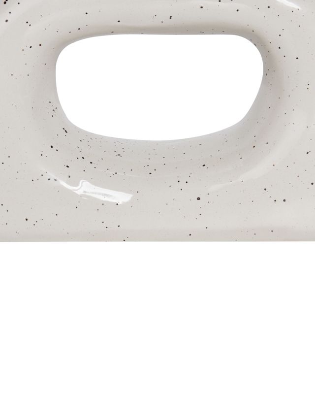 Mooneye keramik vase i knækket hvid, 1 stk.