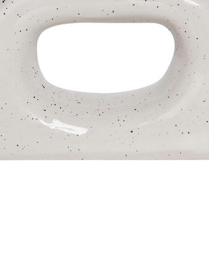 Mooneye keramik vase i knækket hvid, 1 stk.